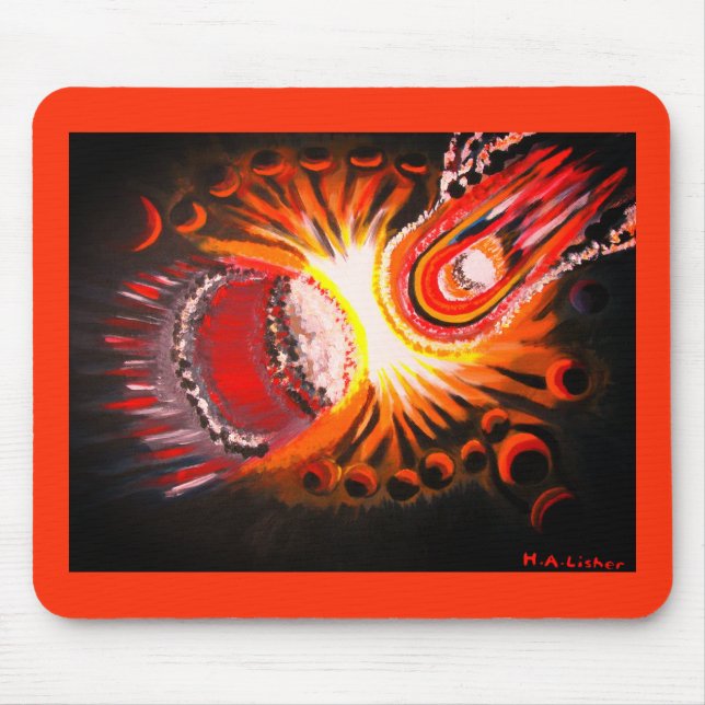 Mousepad Arte de momento cósmico (Frente)