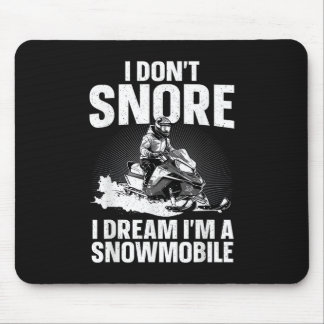 Mousepad Arte de Moto de Neve para Homens Mulheres Pilotage