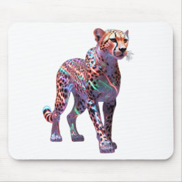Mousepad Arte de Onça de Vidro Neon – Animação de Velocidad