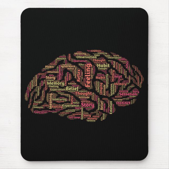 Mousepad Arte de Palavra Inspirativa (Frente)