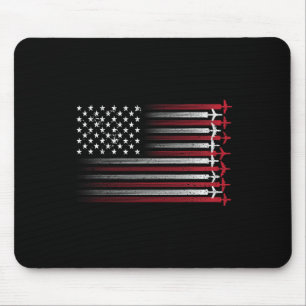 Mousepad Arte de Piloto de Avião Fofo para Homens Mulheres