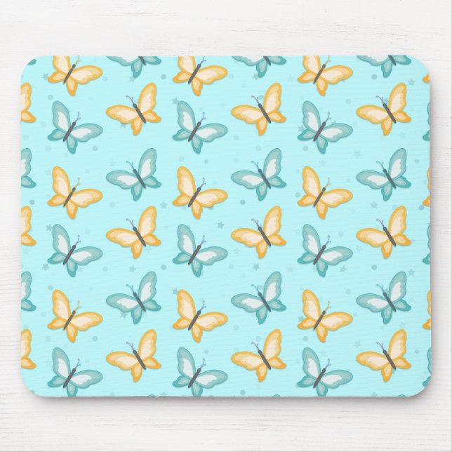 Mousepad Arte de pregas de borboleta fácil (Frente)