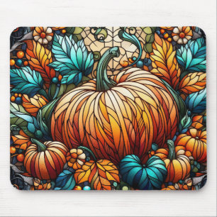Mousepad Arte De Pumpkin De Vidro Estreitado
