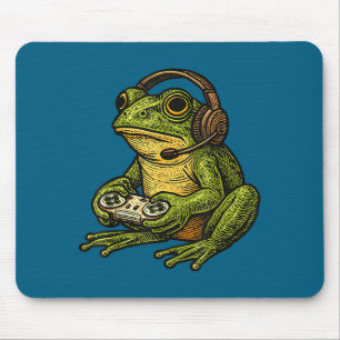 Mousepad Arte de Rã Japonês para Gamer Homens Mulheres Meni