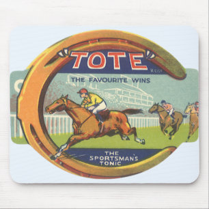 Mousepad Arte de rótulo de produto vintage, Tote Sportsman'