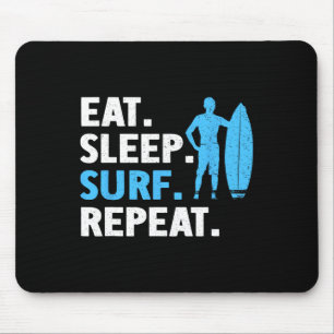 Mousepad Arte de Surf para Homens Mulheres Amante de Surfe