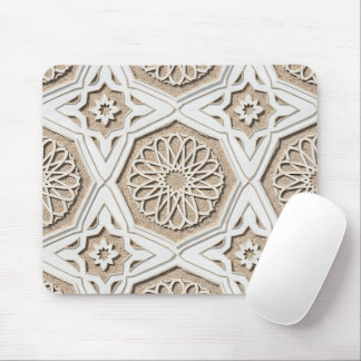 Mousepad Arte de Treliça Arquitetônica Arabesca Marroquina