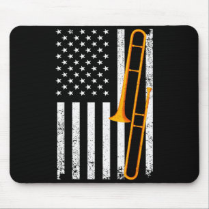 Mousepad Arte de Trombone Engraçada para Homens Mulheres Ja