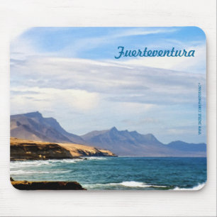 Mousepad Arte de Viagem da Costa Oceânica de Fuerteventura