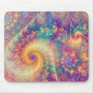 Mousepad Arte de Vórtice Fractal Abstrato Fantasia Capricho