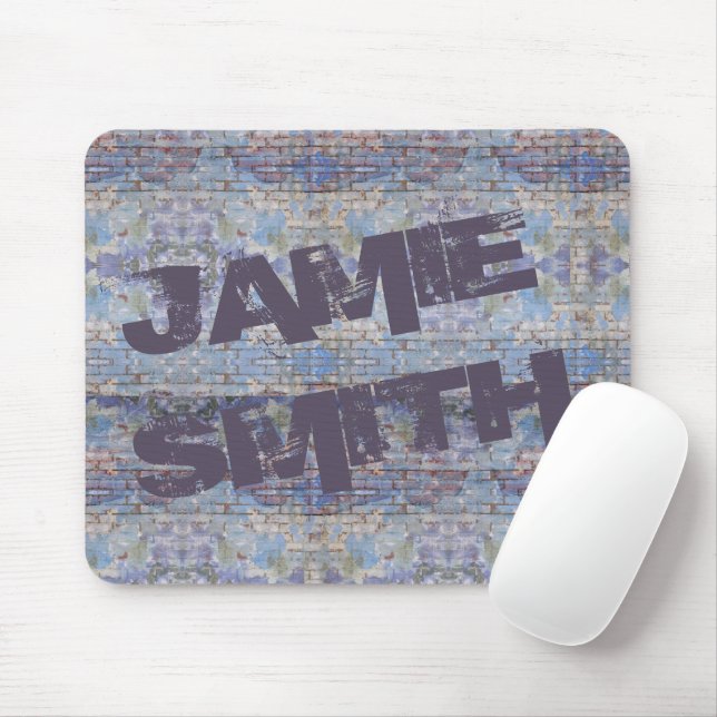 Mousepad Arte de Wall Street, Grafite Colorida (Com mouse)
