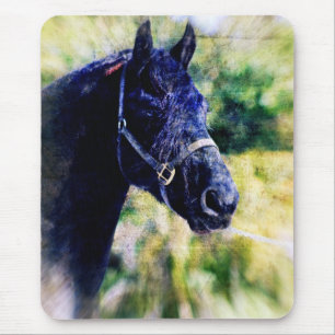 Mousepad Arte digital Black Horse