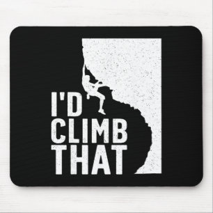 Mousepad Arte Divertida de Escalada em Rocha para Homens Mu