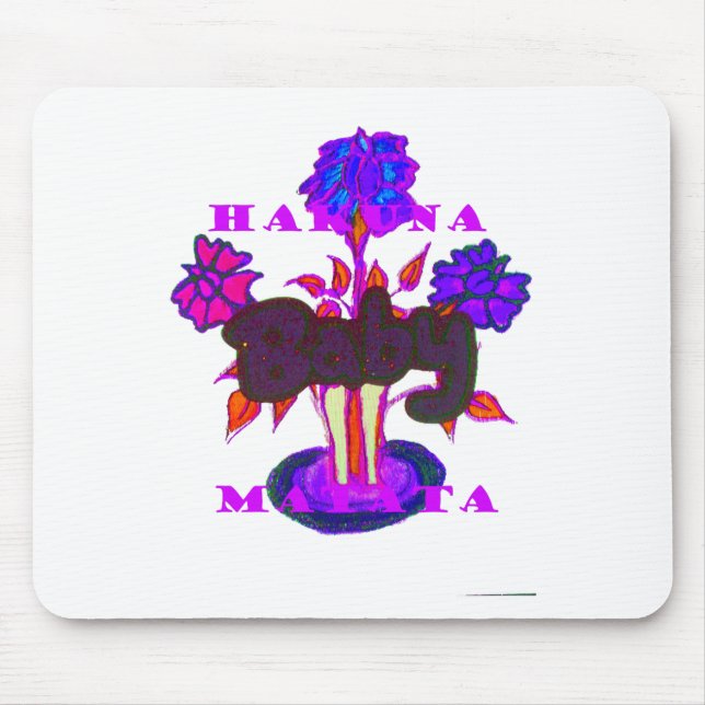 Mousepad Arte do Coração Queniano: Eu Amo o Quênia (Frente)