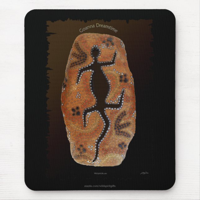 Mousepad Arte do Deserto Australiano, com o estilo aborígen (Frente)