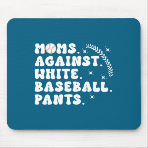 Mousepad Arte do Dia de Jogo de Beisebol das Mães de Beiseb