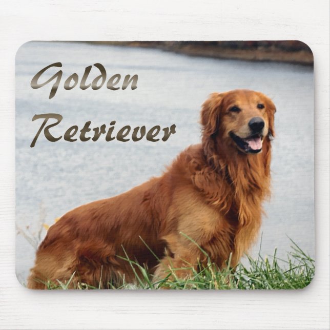 Mousepad Arte do ouro Retriever (Frente)