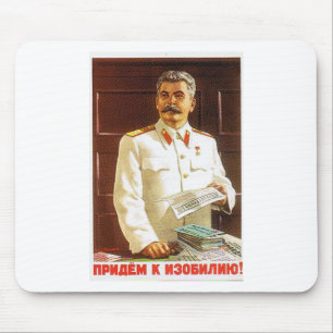 Mousepad arte do poster de stalin