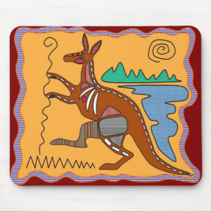 Mousepad Arte do raio X do canguru