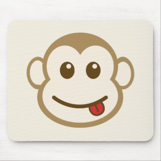 Mousepad Arte do vetor da cara do macaco