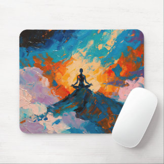 Mousepad Arte do Yoga (#4) pintura a óleo