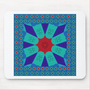 Mousepad Arte Egípcia Antiga: Um Mandala Vibrante.