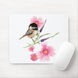Mousepad Arte em Aquarela com Engraxa-branca-doce, com reve