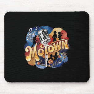Mousepad Arte em Aquarela de Música Motown Groovy Vintage