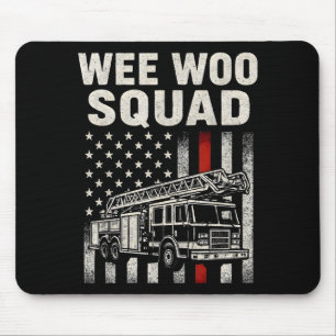 Mousepad Arte engraçada de bombeiro para homens mulheres cr