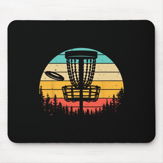 Mousepad Arte engraçada de golfe de disco para homens mulhe (Frente)