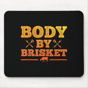 Mousepad Arte engraçada de grelhar carne para homens mulher