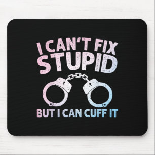 Mousepad Arte engraçada de policial para homens e mulheres 