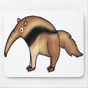 Mousepad Arte engraçada do animal do anteater