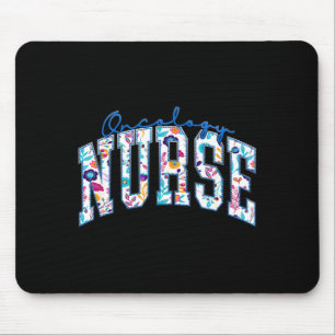 Mousepad Arte engraçada para enfermeira de hematologia onco