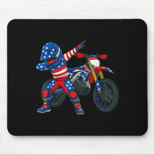Mousepad Arte engraçado de moto de terra Piloto Motocross M