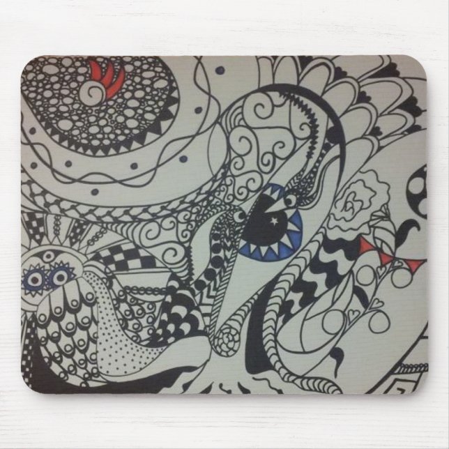 Mousepad arte espiritual do emaranhado dos kelletts de (Frente)