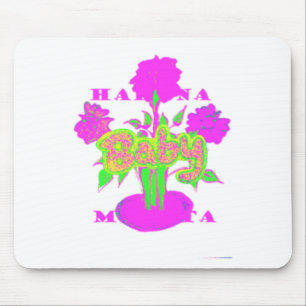 Mousepad Arte Flor Suave Rosa: Toque De Um Bebê.