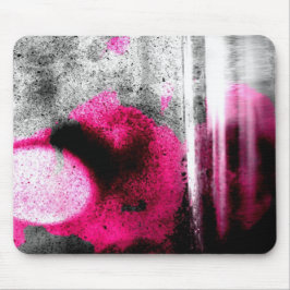 Mousepad Arte Fotográfica Abstrata em Fuchsia, Cinza e Grão