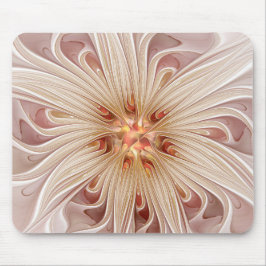 Mousepad Arte Fractal do Pastel de Pêssego abstrato Moderno