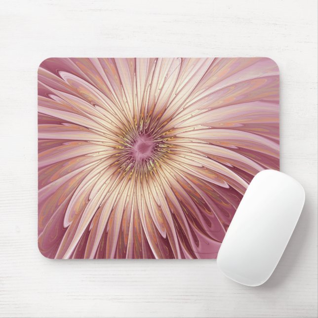 Mousepad Arte frontal e tonalidades de abstrato (Com mouse)