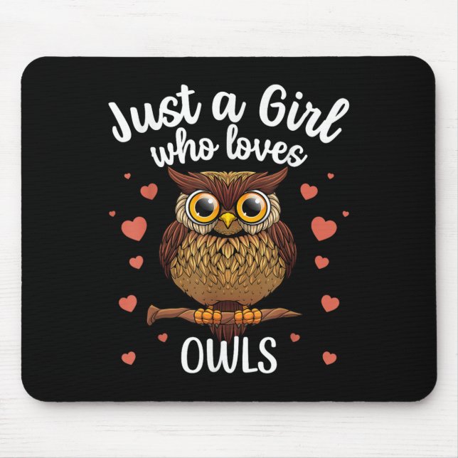 Mousepad Arte Funny Owca Para Meninas Mulheres Crianças Jov (Frente)