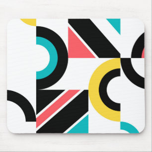 Mousepad Arte geométrica colorida, urbana, moderna