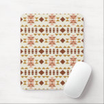 Mousepad Arte Geométrica da Rustic Farmhouse Moderna<br><div class="desc">Tropa de Mouse Geométrico Russo Terracotta,  da Casa Farmária Moderna</div>
