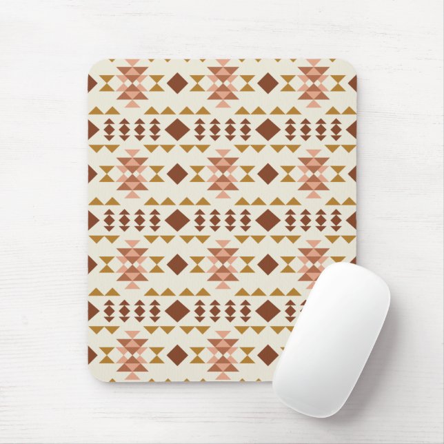 Mousepad Arte Geométrica da Rustic Farmhouse Moderna (Com mouse)