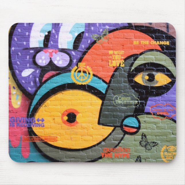 Mousepad Arte-Grafites urbanos da rua (Frente)