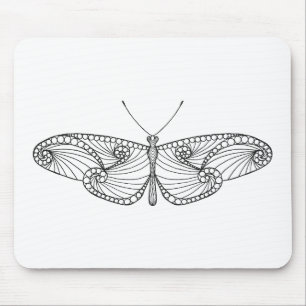Mousepad Arte inspirada da borboleta