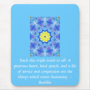 Mousepad Arte inspirada da meditação da ioga das citaçõ