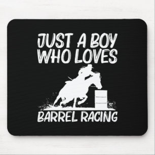 Mousepad Arte legal De Corrida De Barrel Para Rapazes Rid D