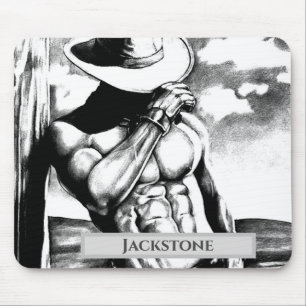 Mousepad Arte Legal de Cowboy Ocidental