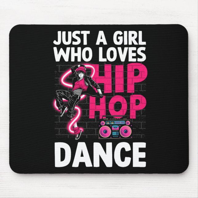 Mousepad Arte legal De Hip Hop Para Mulheres Meninas Teen H (Frente)